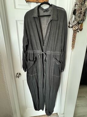 ASOS Charcoal Gray Utility Jumpsuit